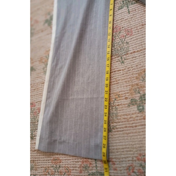 ASOS DESIGN Gray Stripe Pull On Pants Wide Leg Track Trousers Sz 6‎ - Picture 10 of 12
